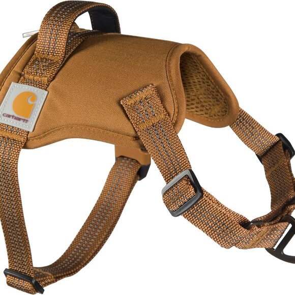 CARHARTT Brown Nylon Duck No Pull Dog Harness SZ L - Picture 1 of 3